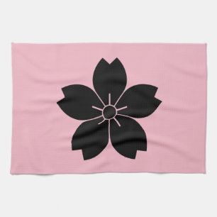 Wild cherry blossom kitchen towel