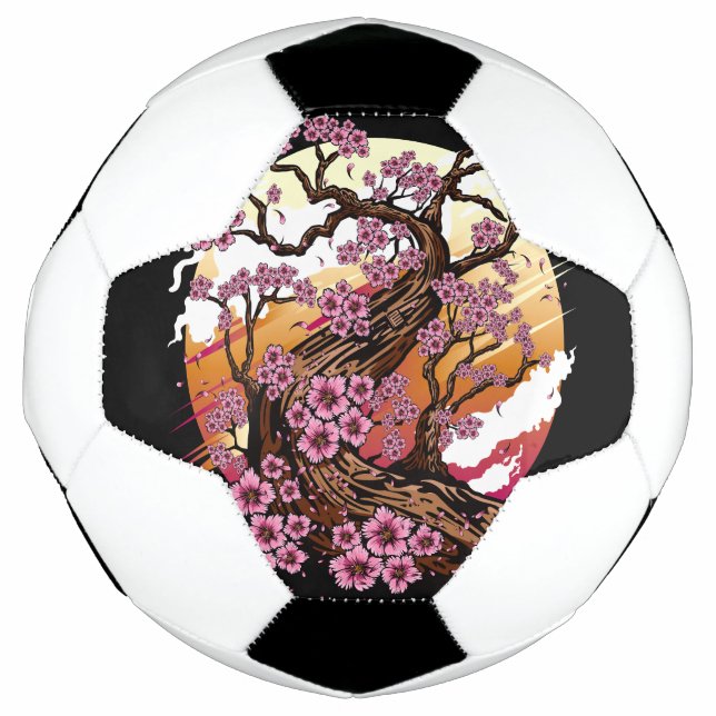 Wild Cherry Blossom Soccer Ball (Front)