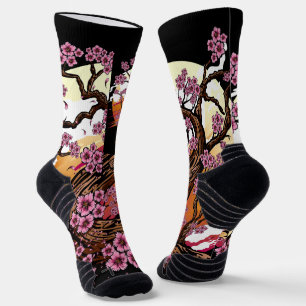 Wild Cherry Blossom Socks