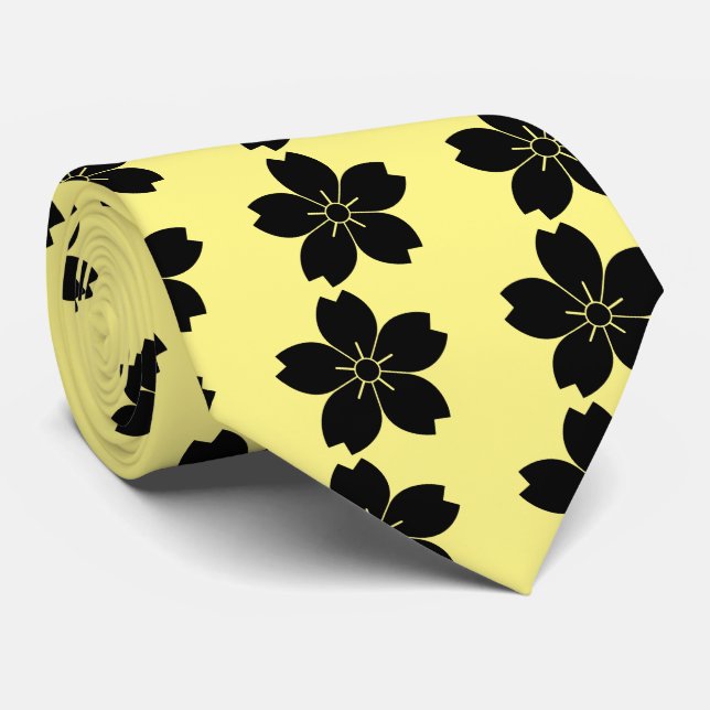 Wild cherry blossom tie (Rolled)