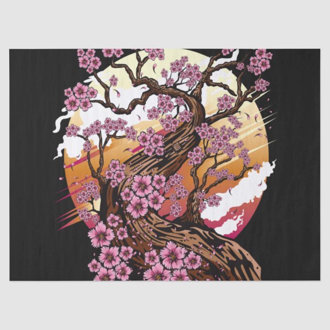 Wild Cherry Blossom Tissue Paper (Front)