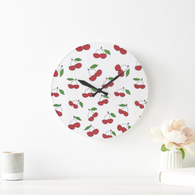 Wild Cherry  Large Clock (Home)