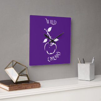 Wild Cherry  Square Wall Clock