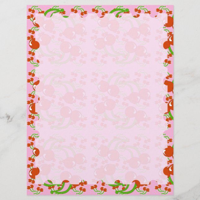 Wild Cherry Stationery (Front)