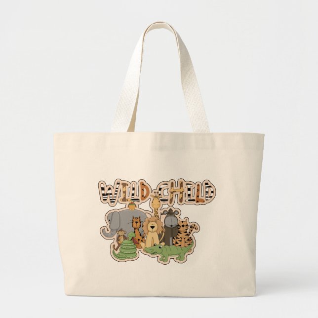 Wild Child Jungle Tote / Diaper Bag (Front)
