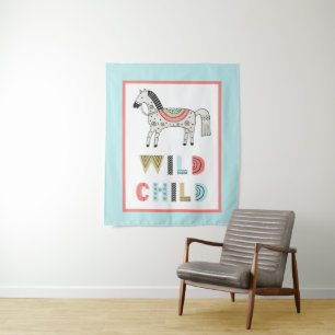 Wild Child Scandia Horse Nursery Tapestry