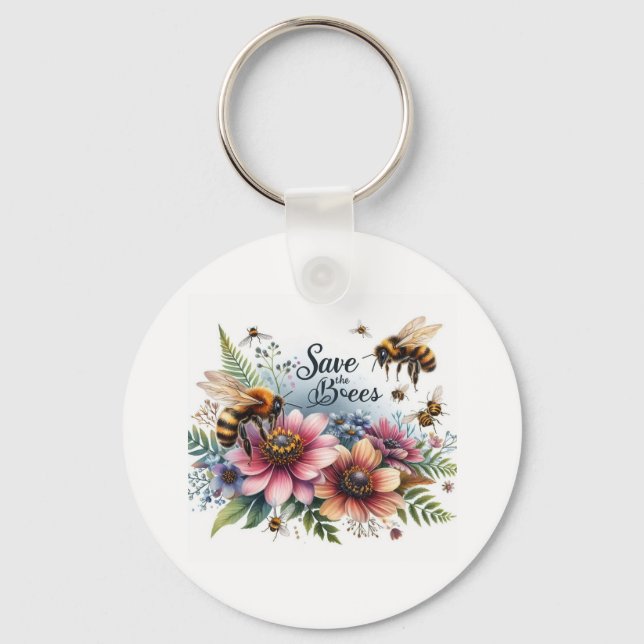 Wild Christmas Flower Keychain (Front)