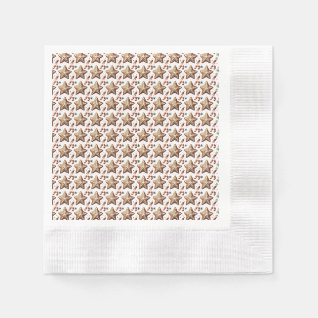 Wild Christmas Flower Napkin (Front)