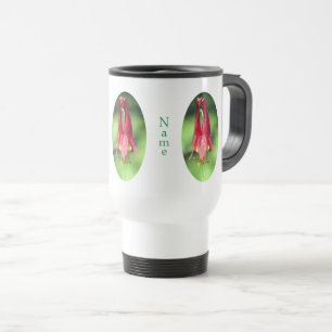Wild Columbine Flower Personalized Travel Mug
