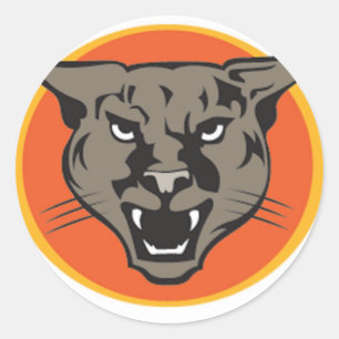 Wild Cougars from Junglewalk..com Classic Round Sticker
