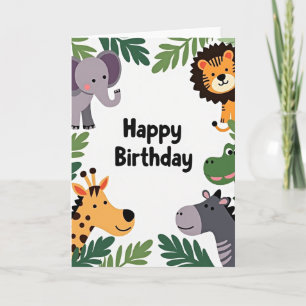 Wild Creature Birthday Card
