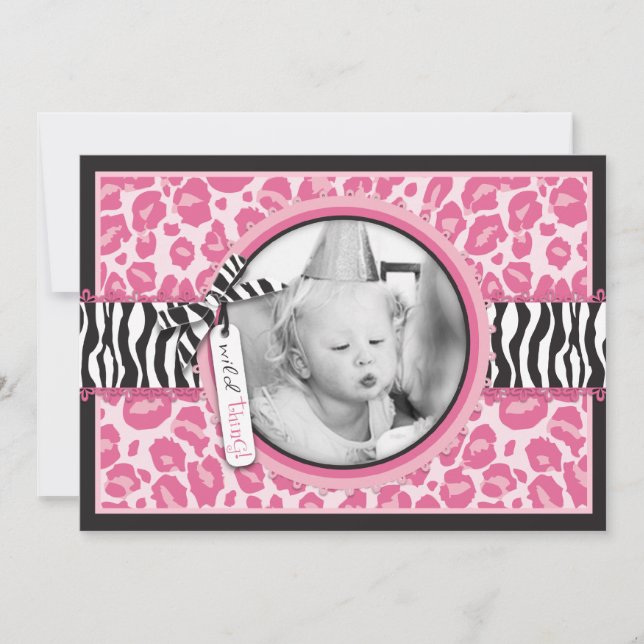 Wild Cupcake CP Invitation Card B1 (Front)