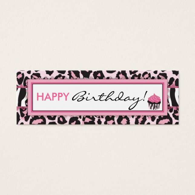 Wild Cupcake WP Skinny Gift Tag (Front)