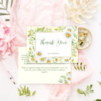 Wild daisy flowers spring summer bridal shower
