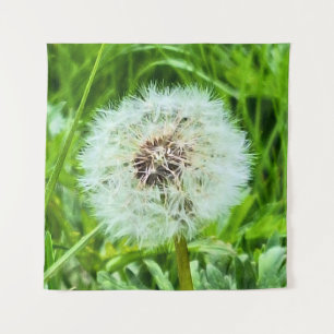 Wild Dandelion Romania Botanical Macro Photograpy Tapestry
