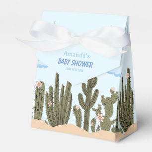 Wild Desert with Cactus Cute Baby Shower Favor Box