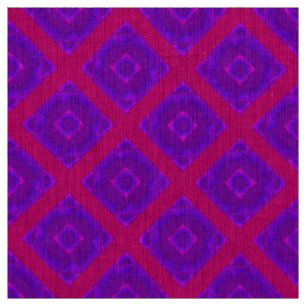 Wild Diamonds in Red and Purple Fabric