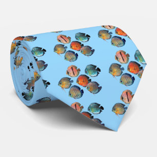 Wild Discus Fish Tie