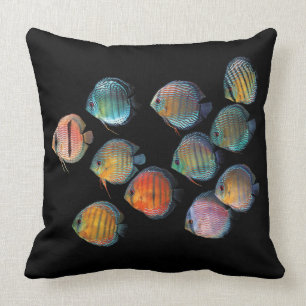 Wild Discus Throw Pillow