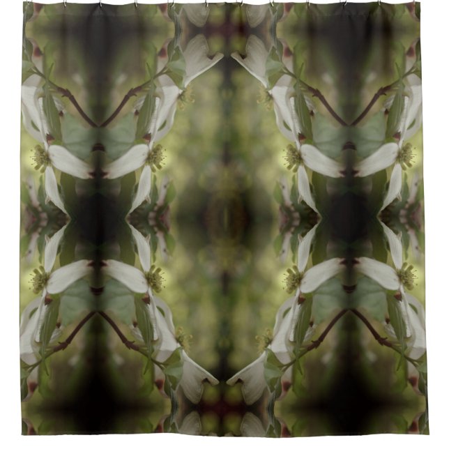 Wild Dogwood Flower Blossoms Abstract Pattern  (Front)