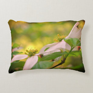Wild Dogwood Flower Blossoms Accent Pillow