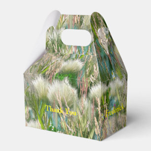 Wild Eco-friendly Grasses & Spring flowers Favor Box
