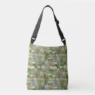 Wild Eco-friendly Native Grasses in Spring  Crossbody Bag
