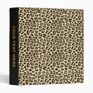 Wild Elegance Leopard Print Binder