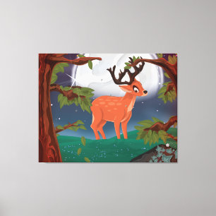 Wild Elk Canvas Print