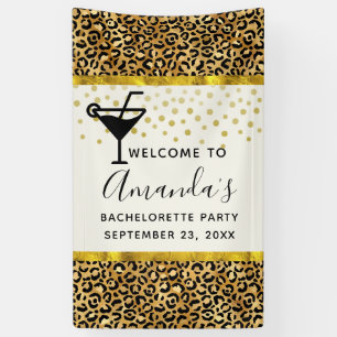 Wild & Exotic Leopard Print Pattern Bachelorette B Banner