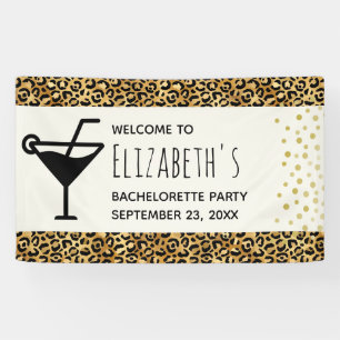Wild & Exotic Leopard Print Pattern Bachelorette B Banner