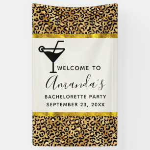 Wild & Exotic Leopard Print Pattern Bachelorette Banner