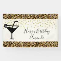 Wild & Exotic Leopard Print Pattern Birthday