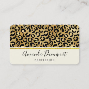 Wild & Exotic Leopard Print Pattern Business Card