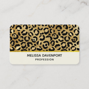 Wild & Exotic Leopard Print Pattern Business Card
