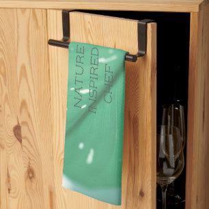 Wild Fig Leaf Minimalism Nature Inspired Chef Kitchen Towel
