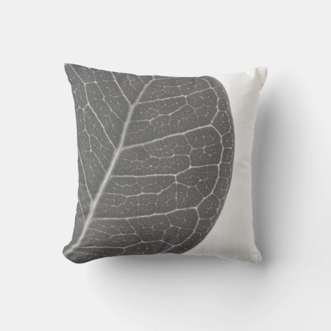 Wild Fig Rich Leaf Texture Cushion Throw Pillow (Front)