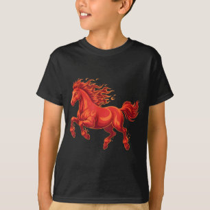 Wild Fire Horse Chinese Zodiac Sign Lunar New Year T-Shirt