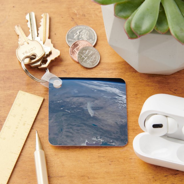 Wild Fires In The Western And Southwestern Us. Keychain (Desk)