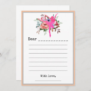 Wild Floral Ballerina Dancer Anniversaire Carte de