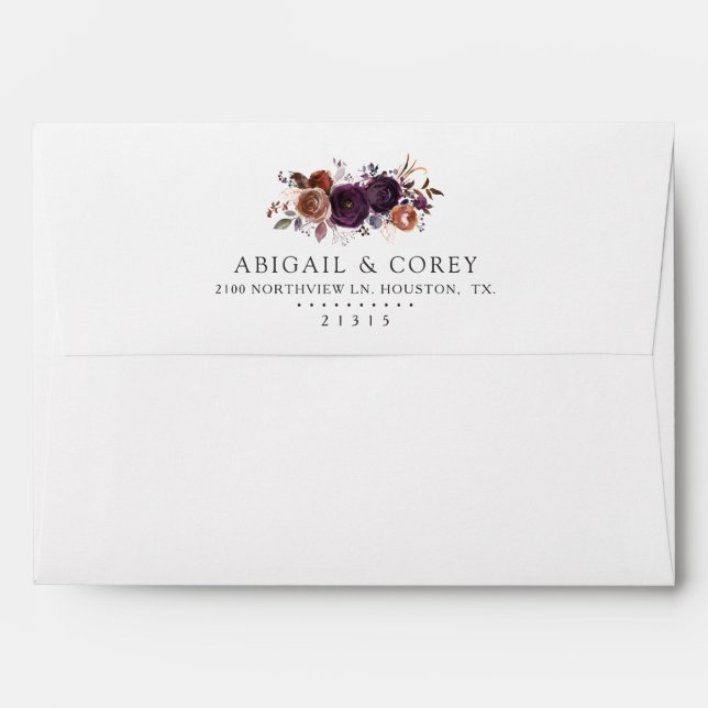 Wild Floral Bloom | Pre-Addressed Envelope (Back (Top Flap))