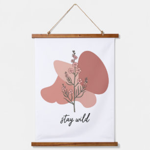 Wild Floral Design Hanging Tapestry