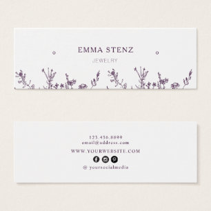 Wild Floral • Earring Hoops Studs Display Card  