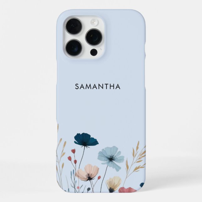 Wild Floral iPhone Case (Back)