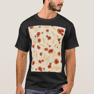 Wild floral: light background pattern. T-Shirt