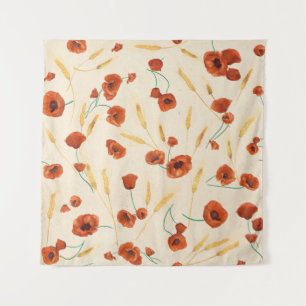 Wild floral: light background pattern. tapestry