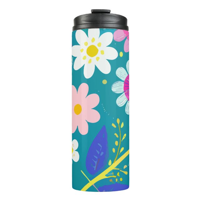 Wild Floral Thermal Tumbler (Front)