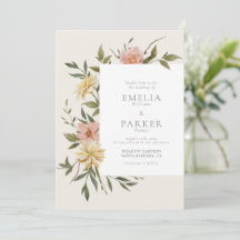 Wild Florals Invitation