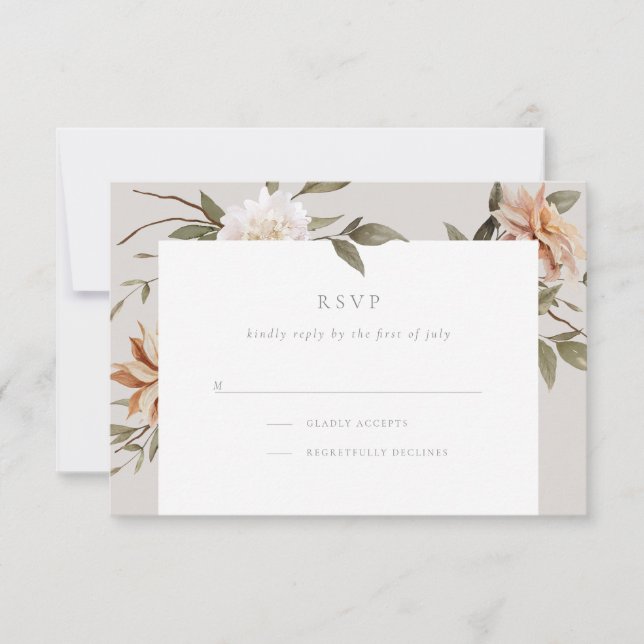 Wild Florals RSVP Card (Front)