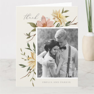 Wild Florals Thank You Card